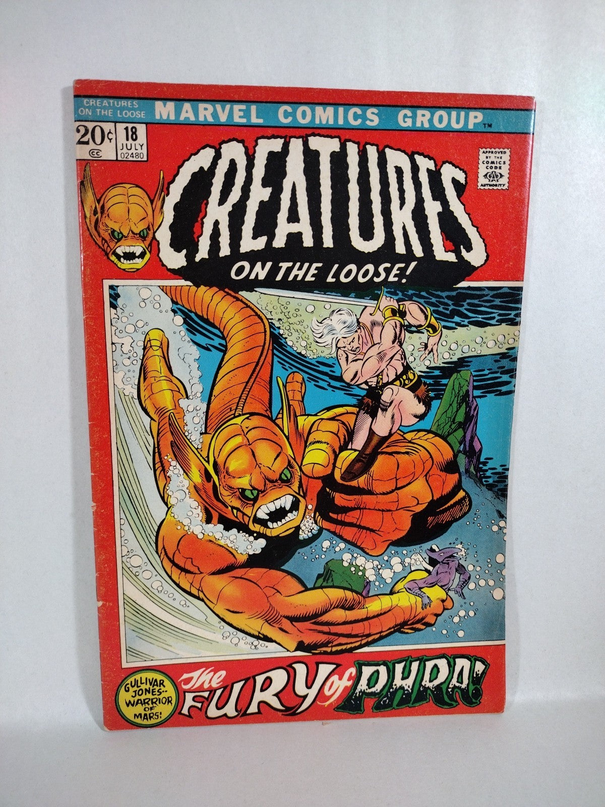 Creatures On The Loose (1971) Marvel Comic Lot #16 18 19 20 21 Warrior Of Mars