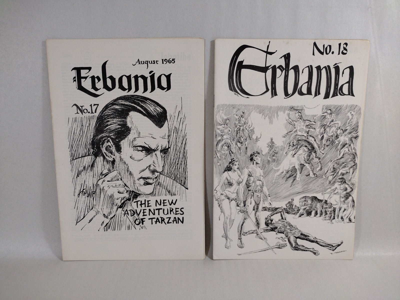 ERBania 1965 Edgar Rice Burroughs Fanzine Lot #15 17 18 19 20 21 22 23 24 Tarzan