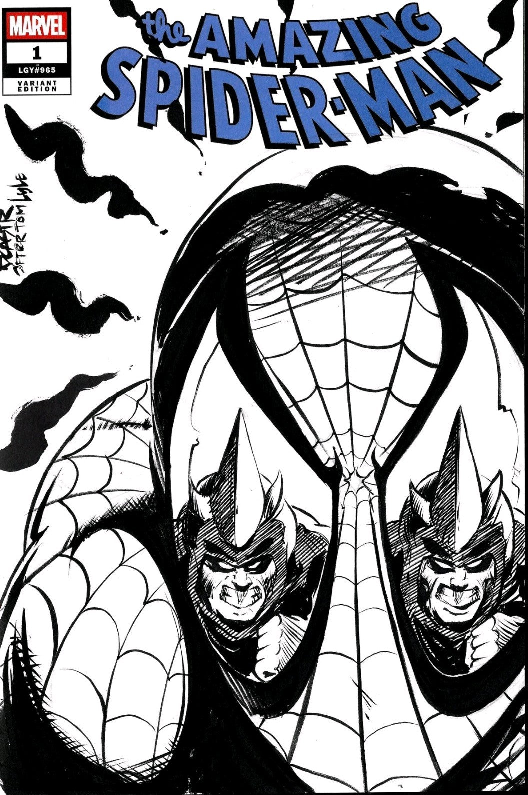 Amazing Spider-Man #1 (2025) Sketch Variant Cover Comic W Original Dcastr Art