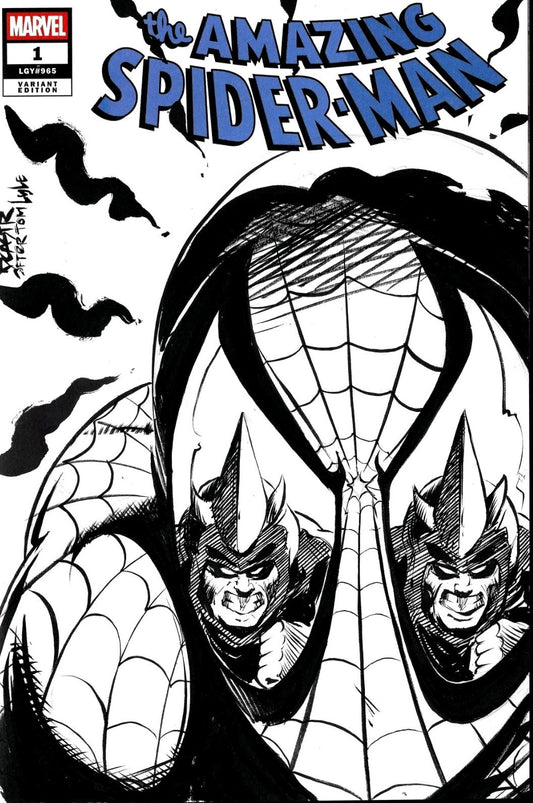 Amazing Spider-Man #1 (2025) Sketch Variant Cover Comic W Original Dcastr Art