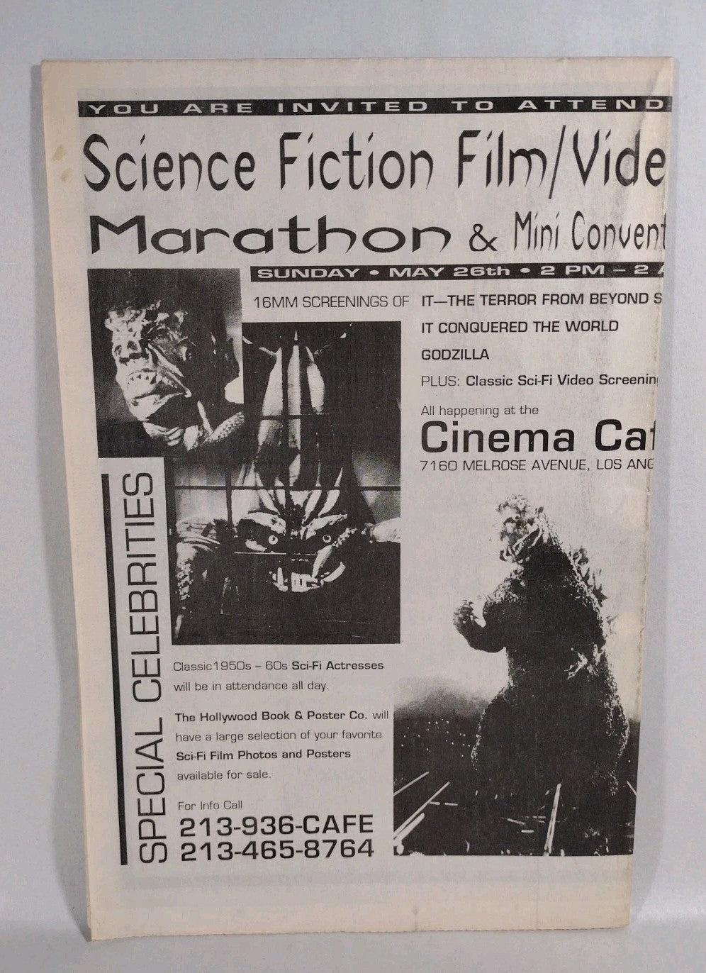 Syn Magazine (1990) Complete Newspaper Run 1 2 3 4 5 6 Horror Movie Comic Run
