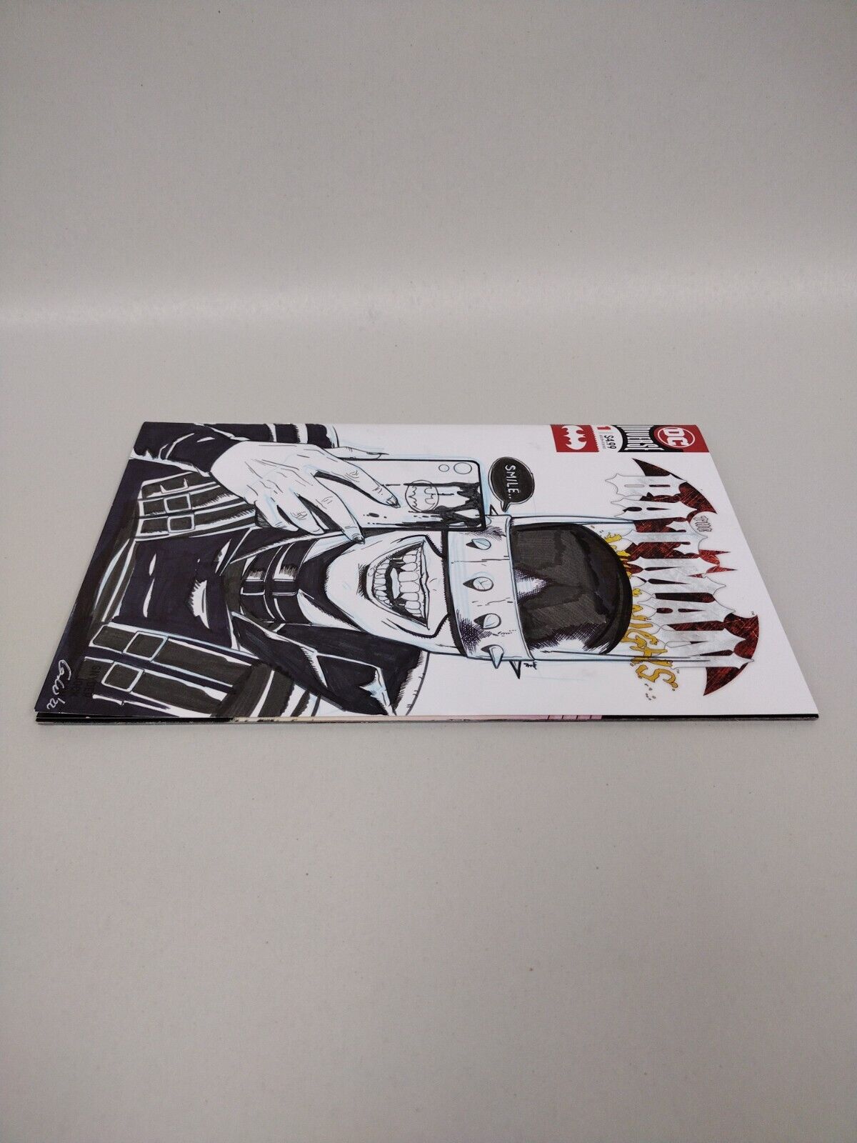 BATMAN WHO LAUGHS #1 (2019) DC Comic Blank Cover Var w Original Woronchak Art 