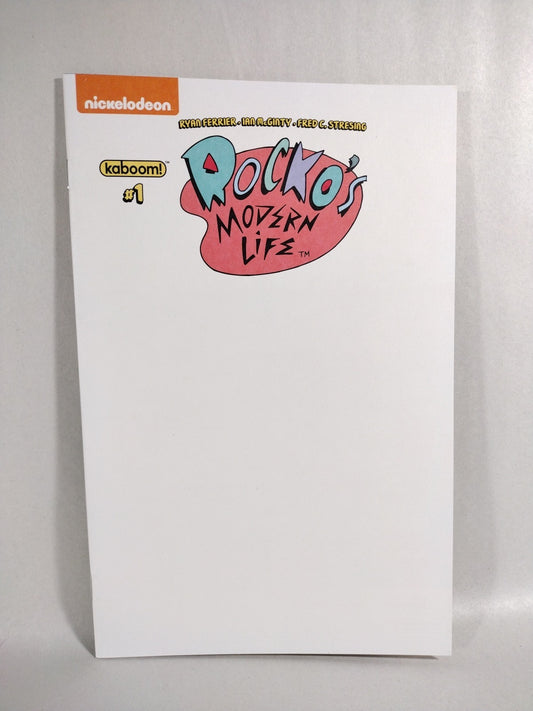 Rocko's Modern Life #1 (2017) Boom Studios Blank Sketch Variant Cover Comic NM