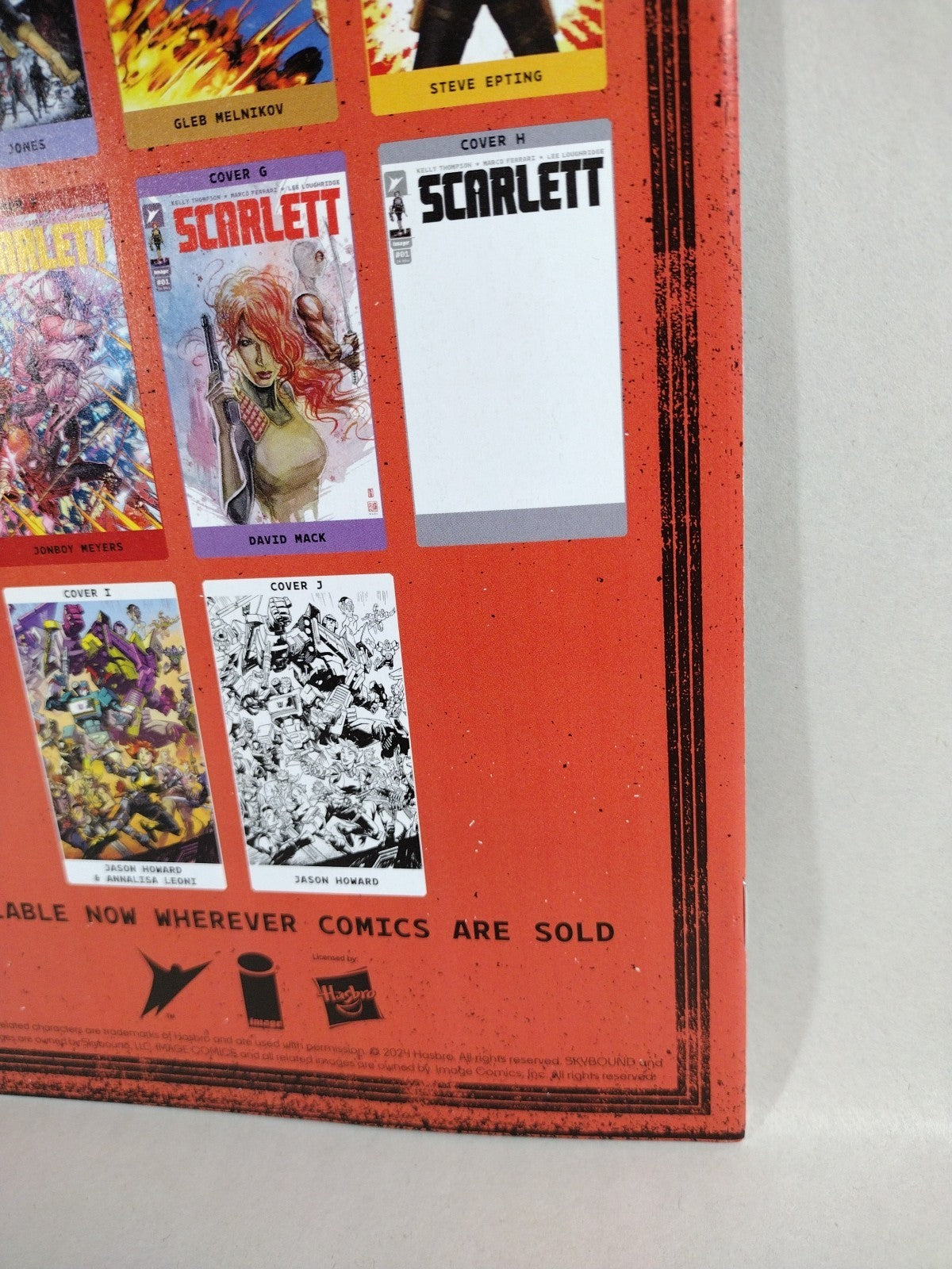 SCARLETT #1 (2024) Image Comic 1:50 Leonardo Romero Variant GI JOE NM