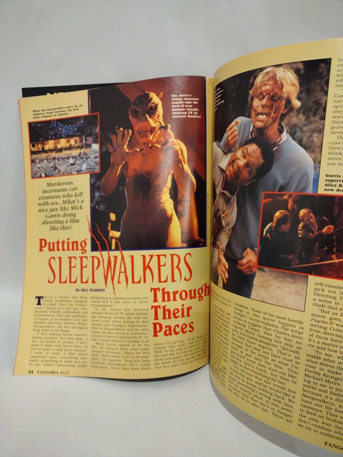 FANGORIA Magazine #112 (1992) Hellraiser III Naked Lunch Alien 3 Sleepwalkers 