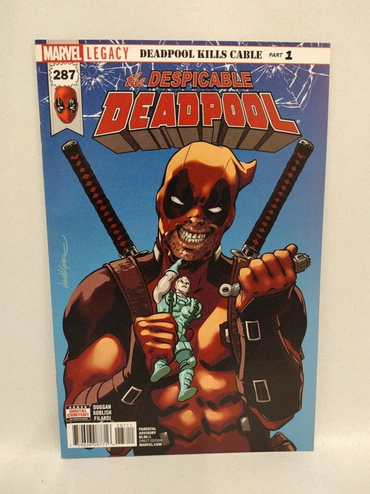 Despicable Deadpool #287 (2017) Marvel Comic Kills Cable Part 1 Cover A NM