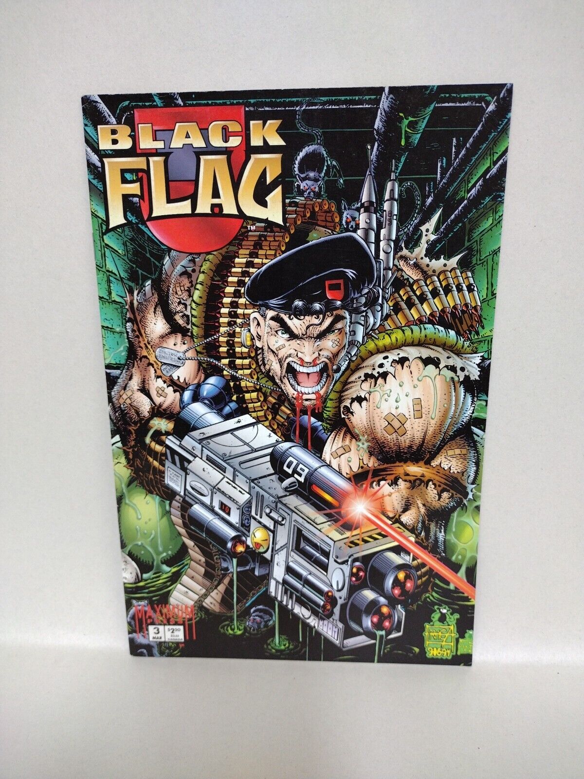 Black Flag (1995) Maximum Press Dan Fraga Comic Lot Set #1 2a 2b 3 Image Preview