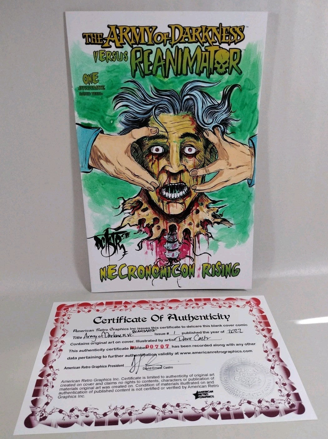 Army Of Darkness Vs Reanimator 1 Dynamite Sketch Cover Var W Original DCastr Art