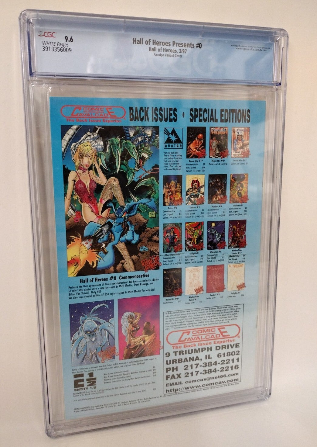 Hall Of Heroes Presents #0 (1997) Martin Variant Comic CCG 9.6 1st Salamanddroid