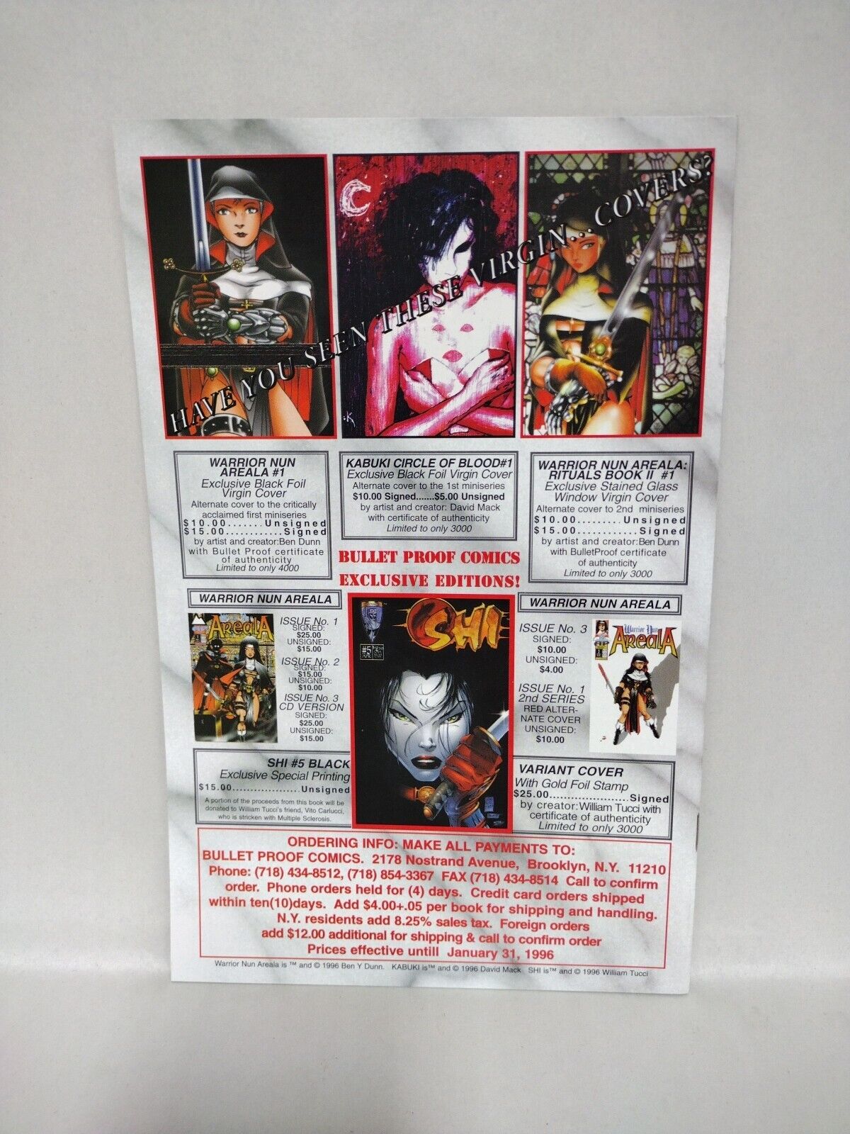 Areala Warrior Nun (1994) Antarctic Press Comic Lot Set Vol 1 #1-3 Rituals #1-5