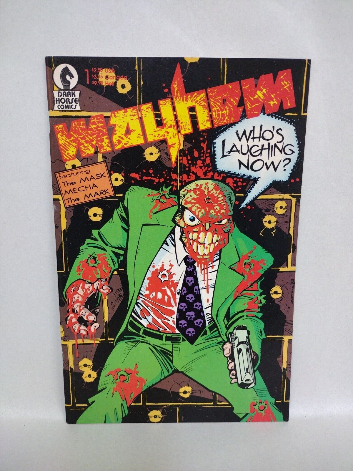 Mayhem (1989) Dark Horse Comic Lot Set #1 2 3 1st Modern Mask Stanley Ipkiss