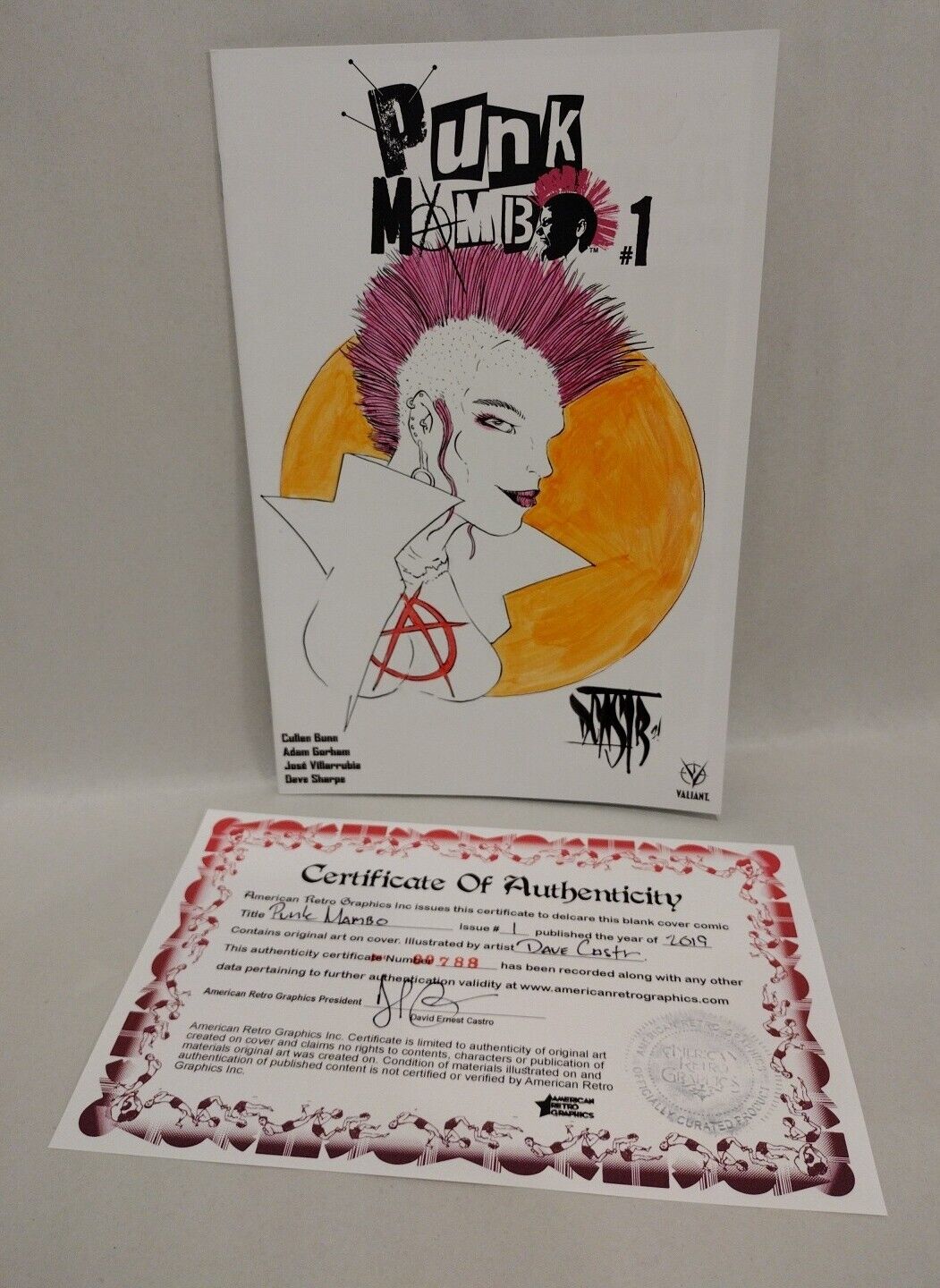 Punk Mambo 1 (2019) Valiant Sketch Variant Cover Comic W Original Dave Castr Art