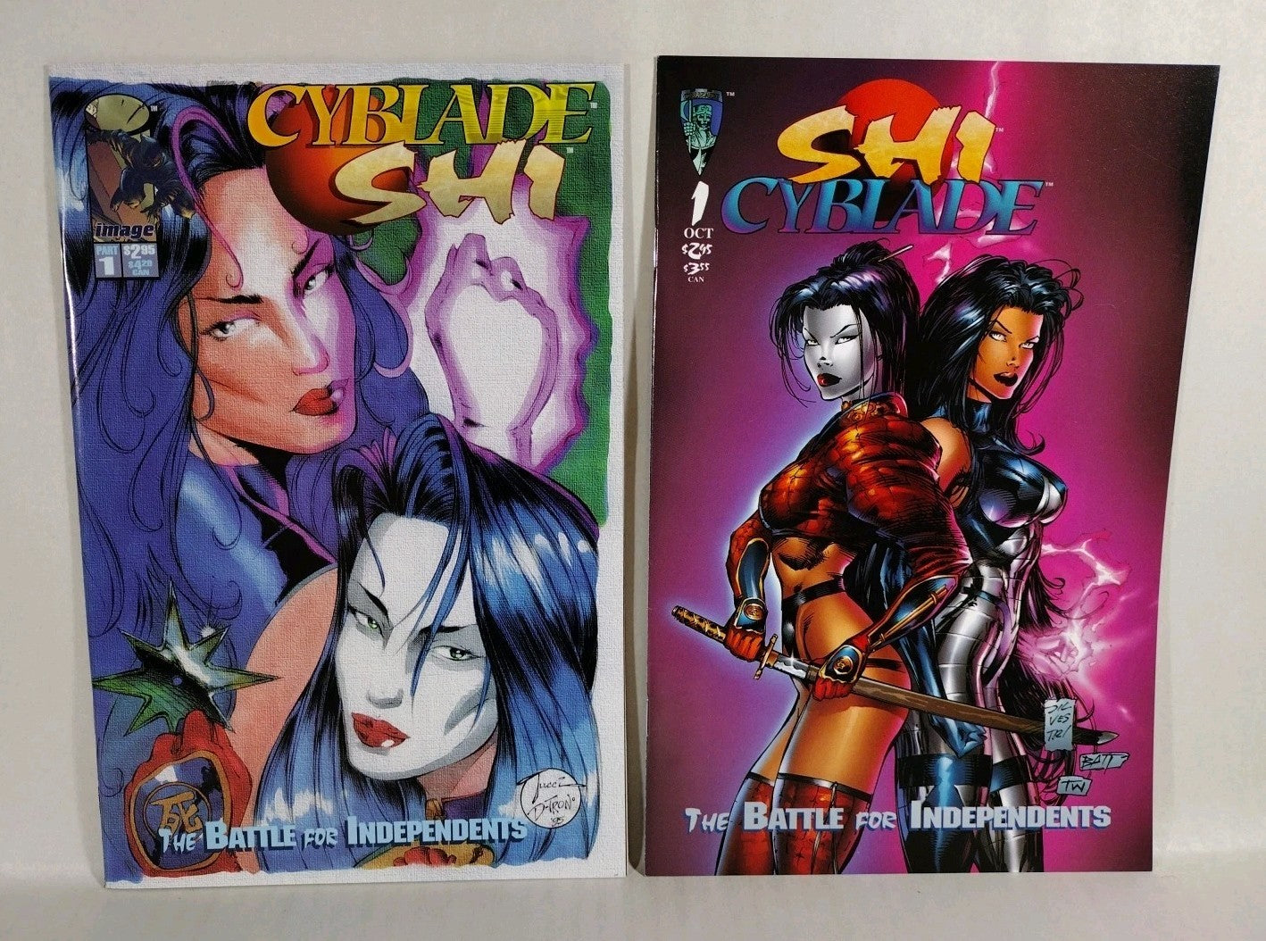 Cyblade Shi (1995) Image Crusade Comic Battle For The Independents Pt 1 2 VF-NM