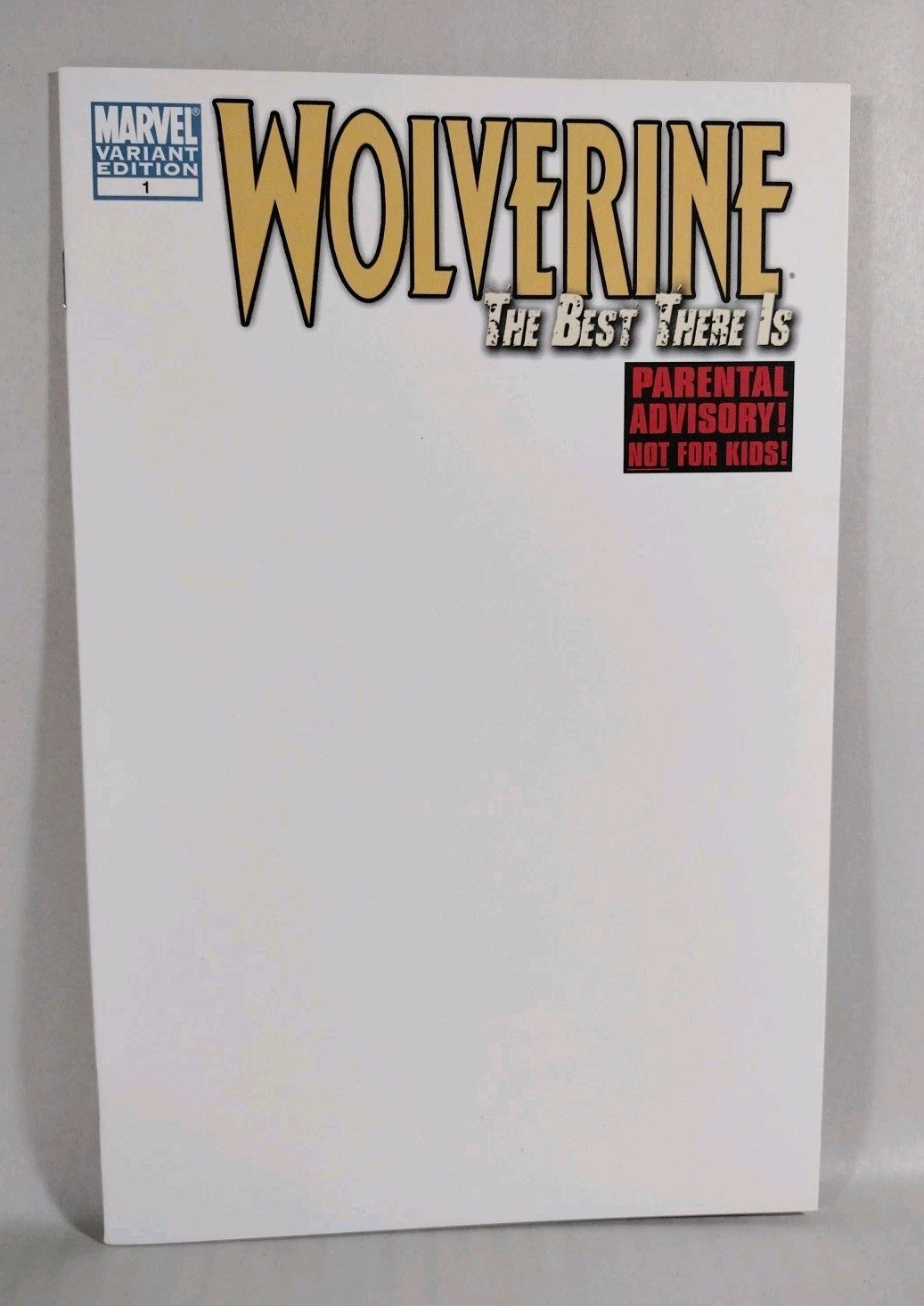 Wolverine The Best There Is #1 (2011) Marvel Blank Sketch Variant Cover Comic NM