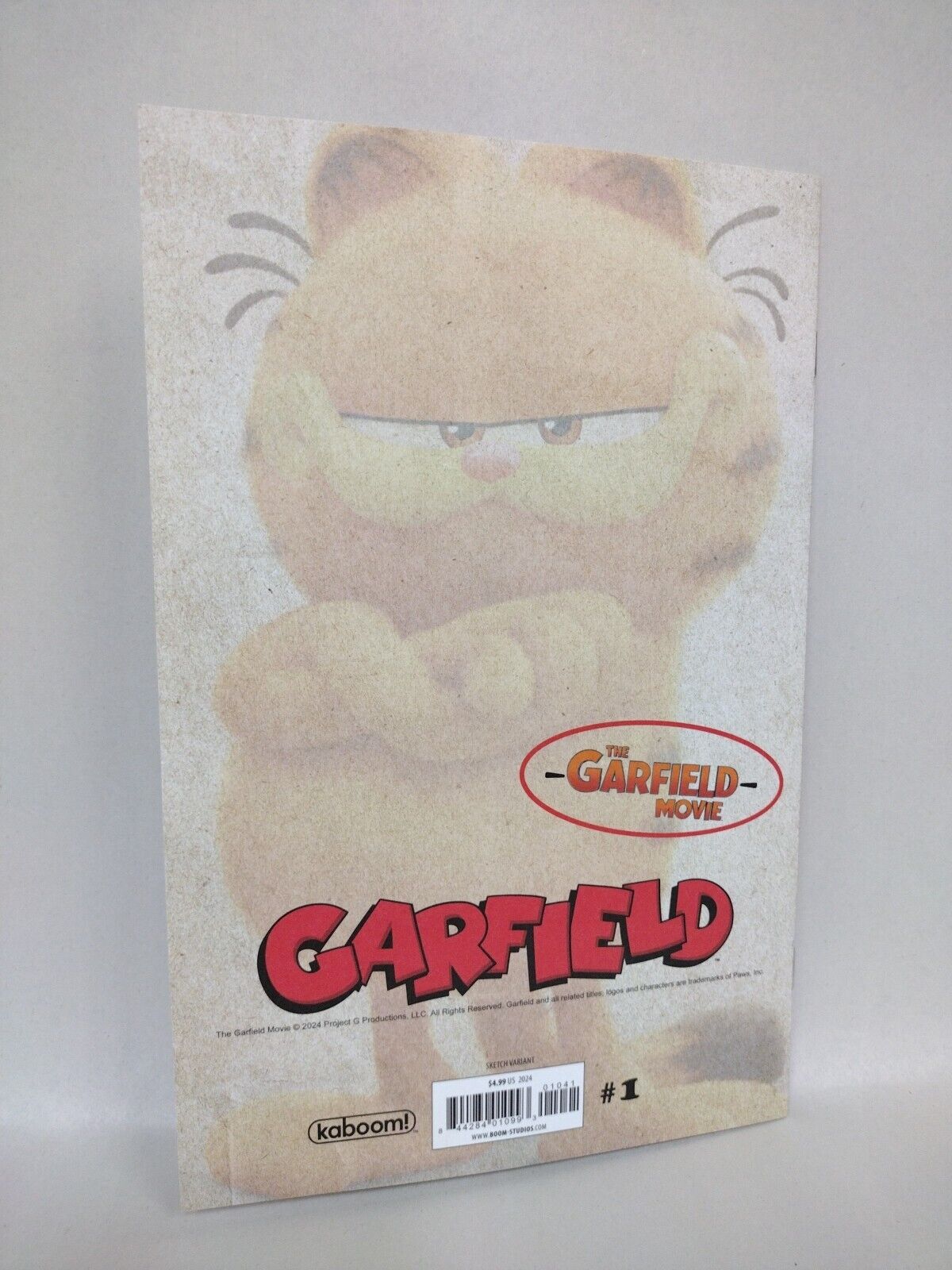 Garfield #1 (2024) Boom Sketch Variant Comic W Original Dave Castr Art