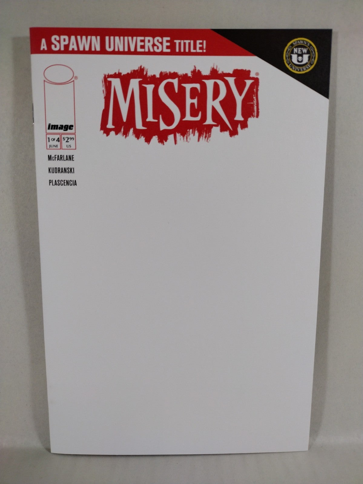 Misery #1 (2024) Image Comic Blank Sketch Cover Variant Spawn Universe NM
