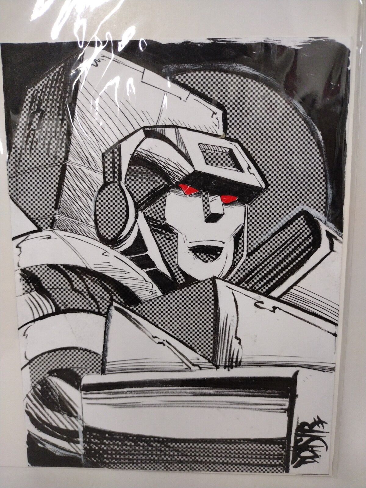 Original Dave Castr Jetfire Deception Transformers 5x7" Art Sealed W ARG COA