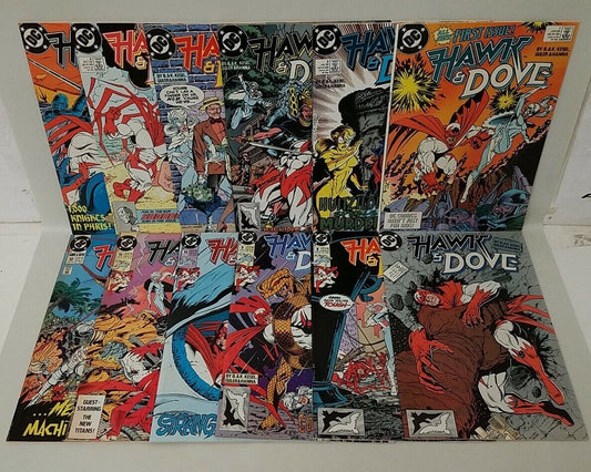 Hawk And Dove (1989) DC 1-12 Comic Lot Set #1 2 3 4 5 6 7 8 9 10 11 12