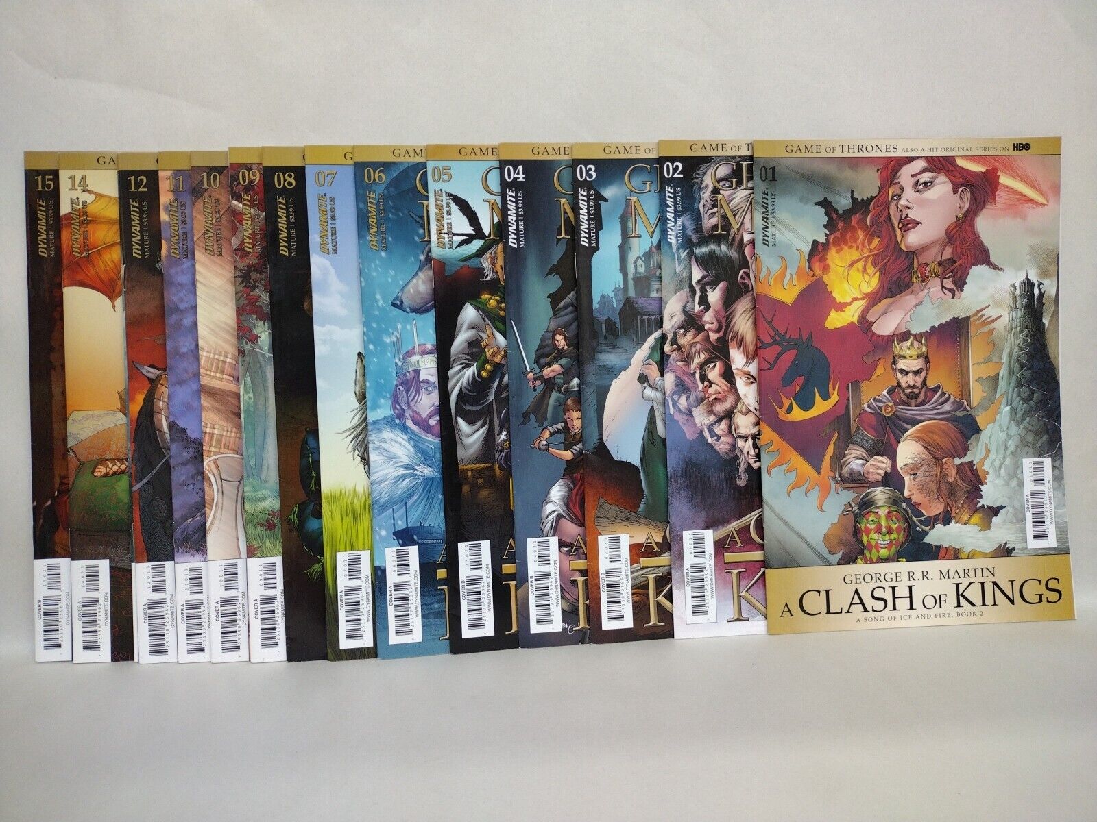 GOT Clash Of Kings George RR Martin (2017) Complete Dynamite Comic Set #1-12