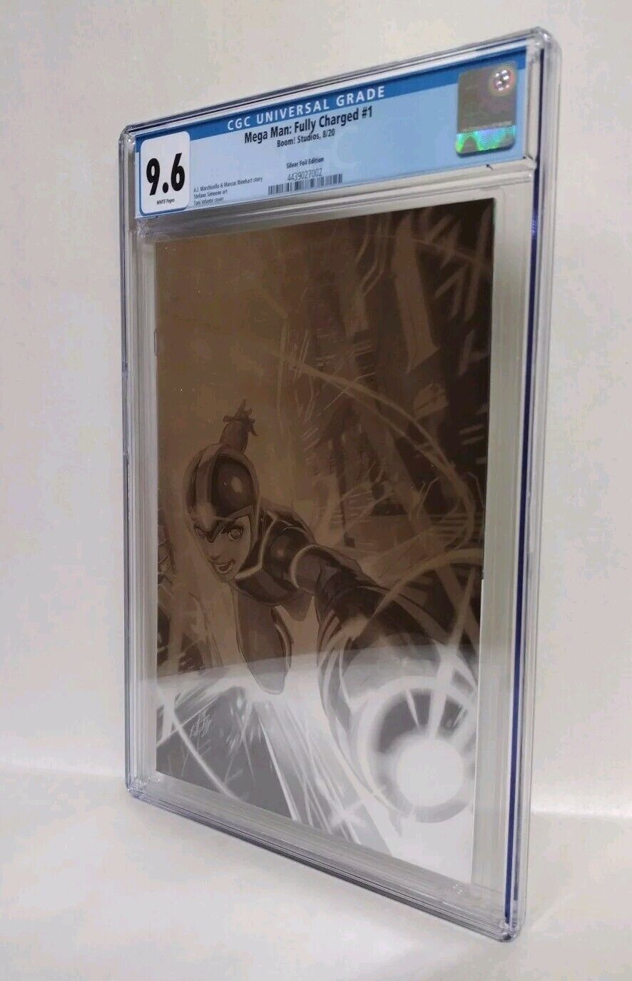 Mega Man Fully Charged 1 (2020) Boom Comic 1:50 Silver Foil Variant Cvr CGC 9.6