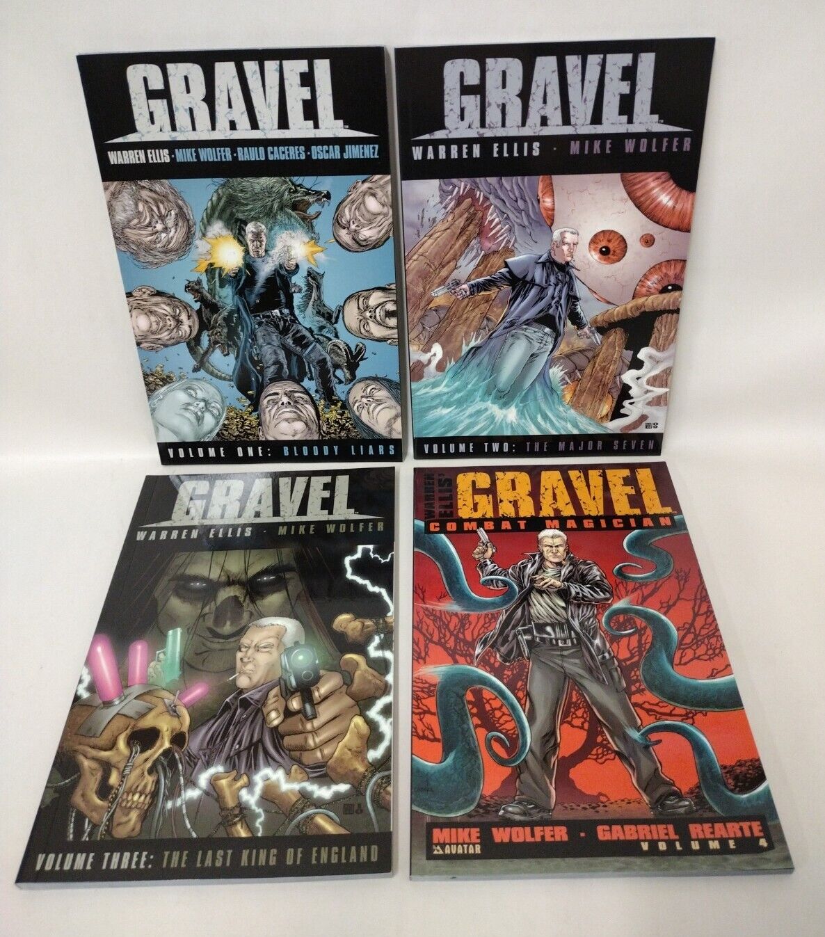 GRAVEL (2009) Warren Ellis COMPLETE Avatar TPB SC Set #1 2 3 4 New