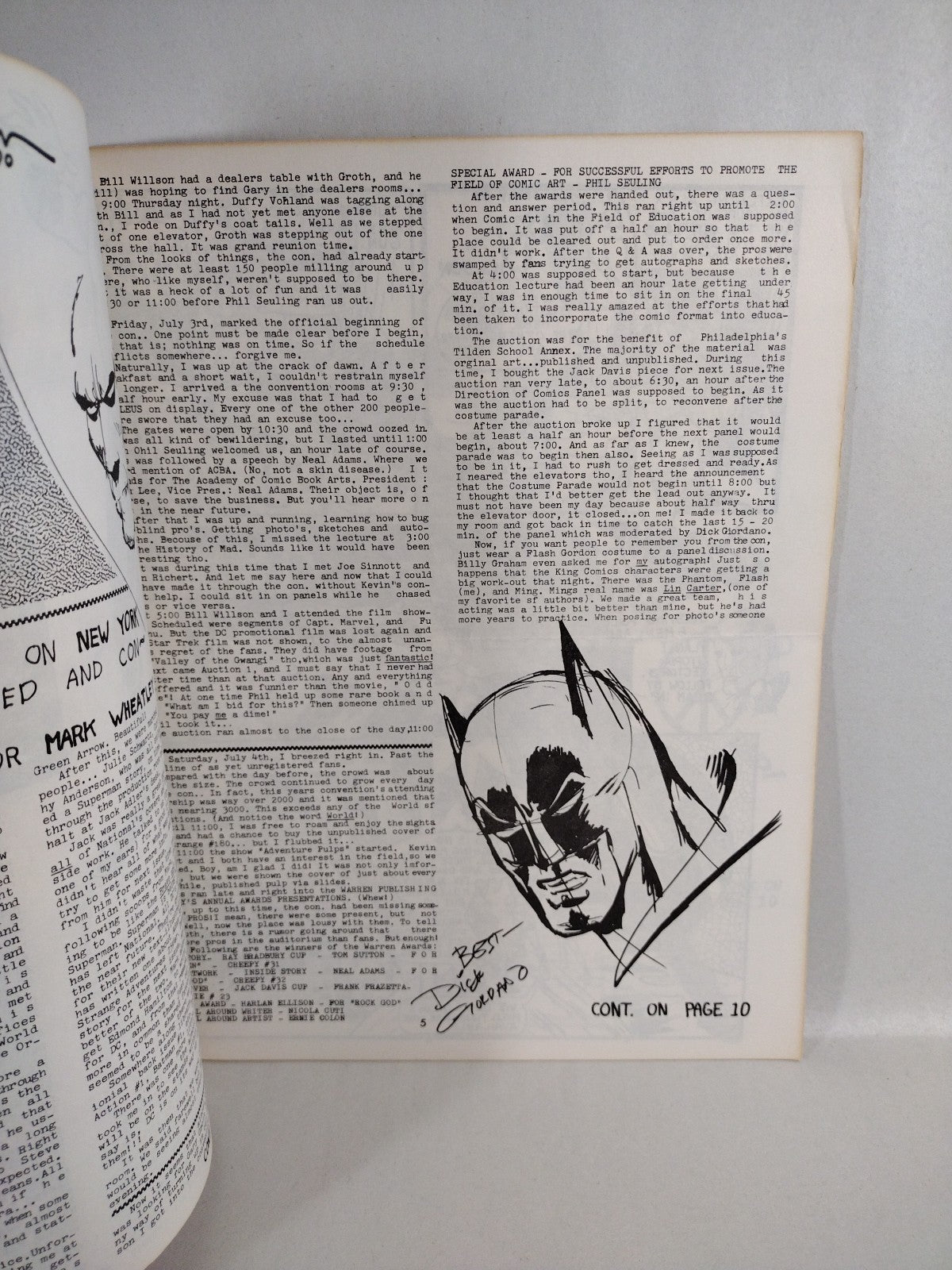 NUCLEUS Fanzine #5 (1970) Mark Wheatley 12 Pg Self Publication Good Condition 