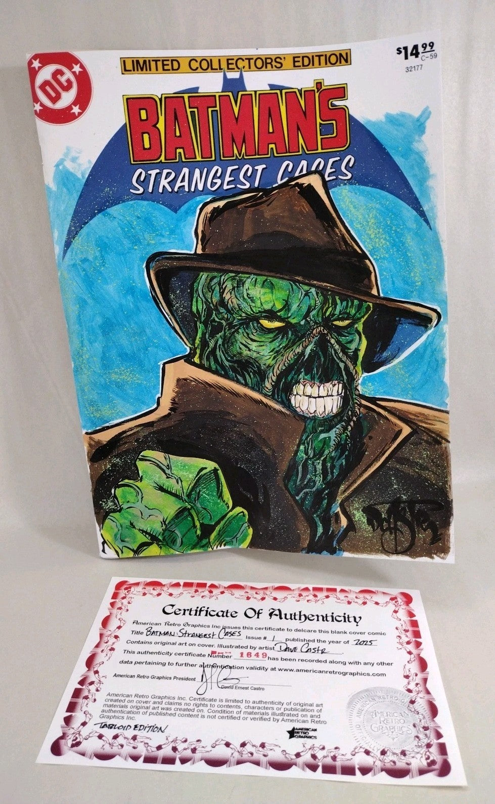 Batman's Strangest Cases Treasury Facsimile Oversize Comic W Original DCastr Art