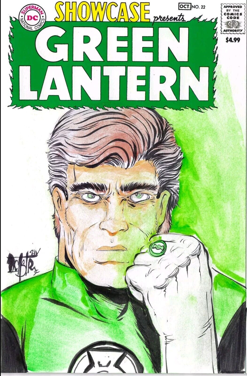 Showcase Presents Green Lantern 22 (2024) DC Comic Sketch Variant W Original Art