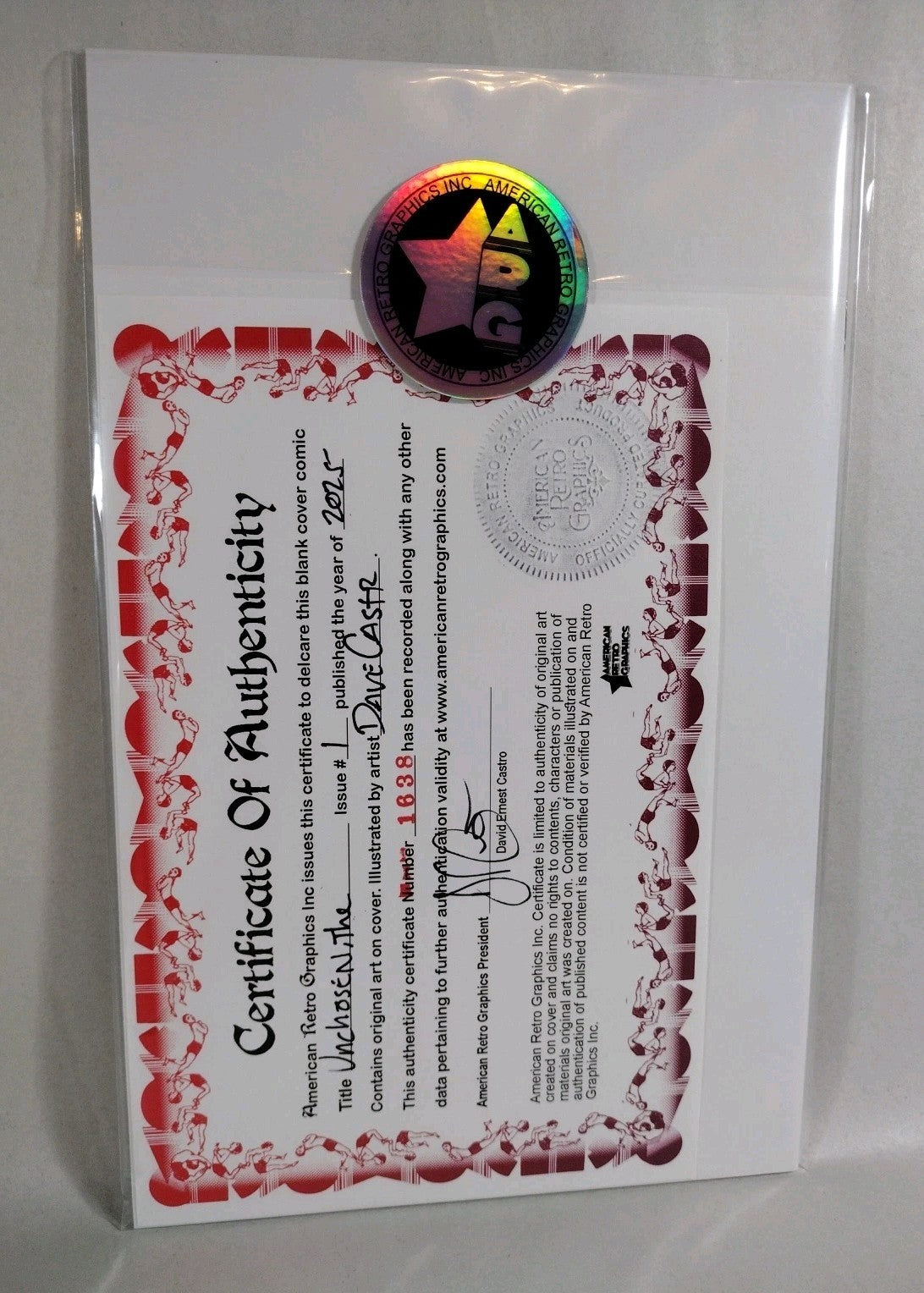 Unchosen #1 (2025) Image Comic Sketch Variant Cover W Original Dave Castr Art