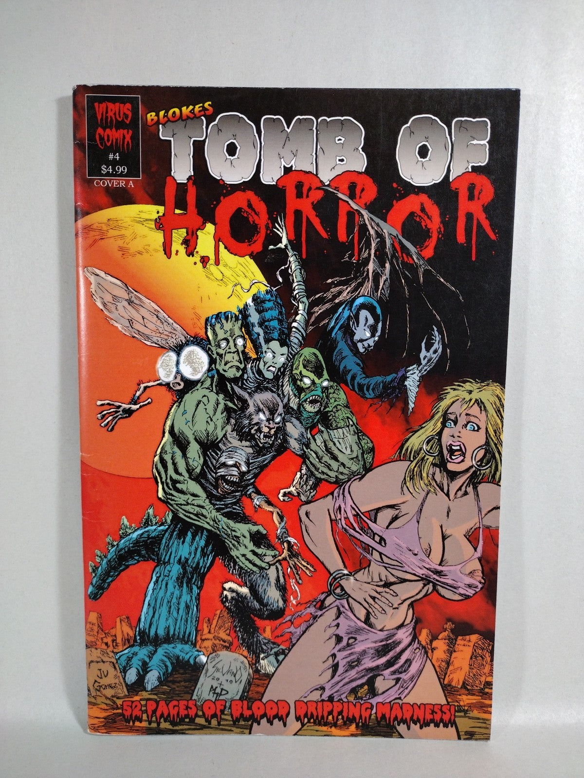 Blokes Tomb Of Terror (2009) Virus Comix Comic Lot #1 2 3 4 7 Calavera VG-VF