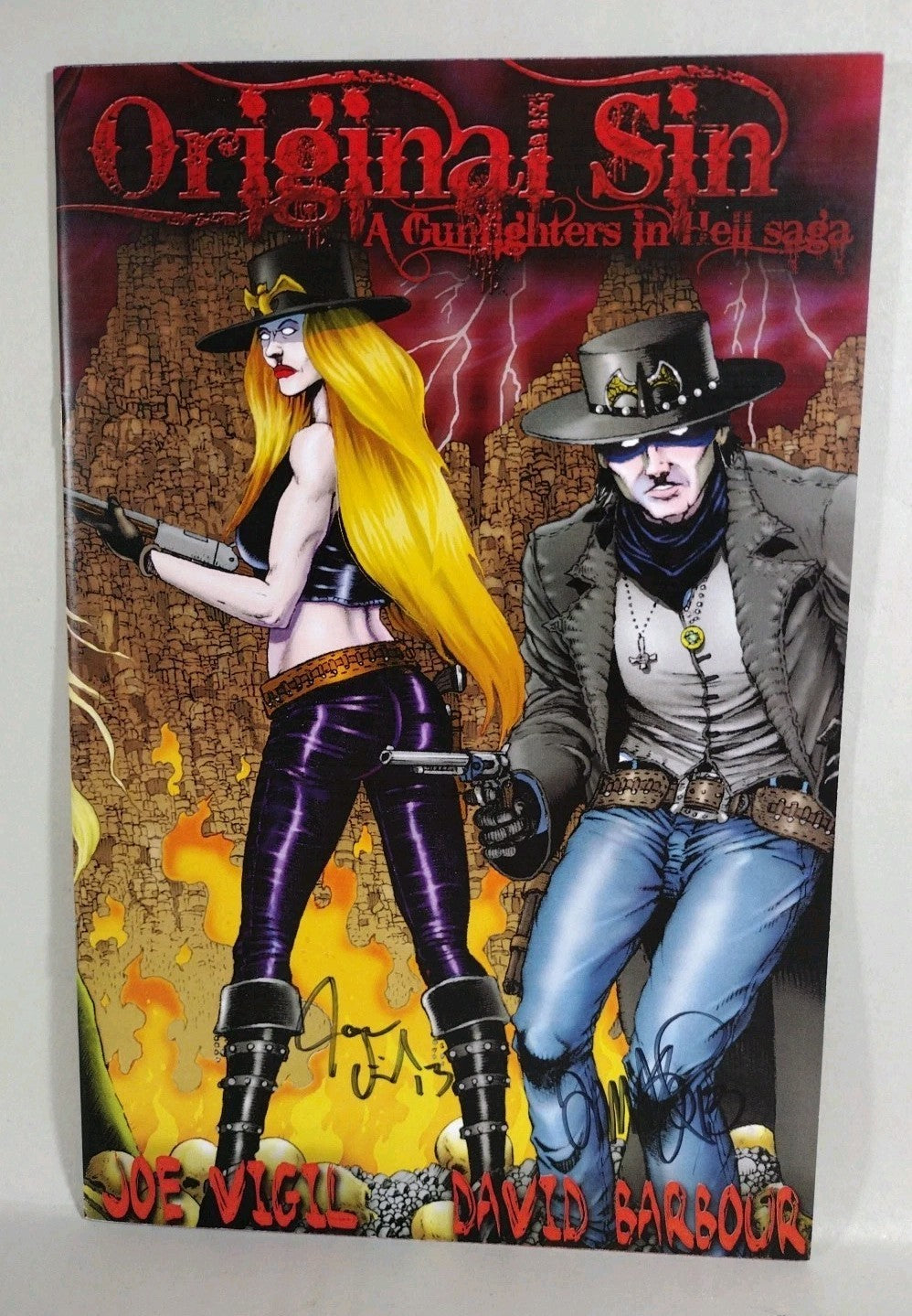 Original Sin (2012) Complete Wild Angels Comic Set #1 2 3 Signed Joe Tim Vigil