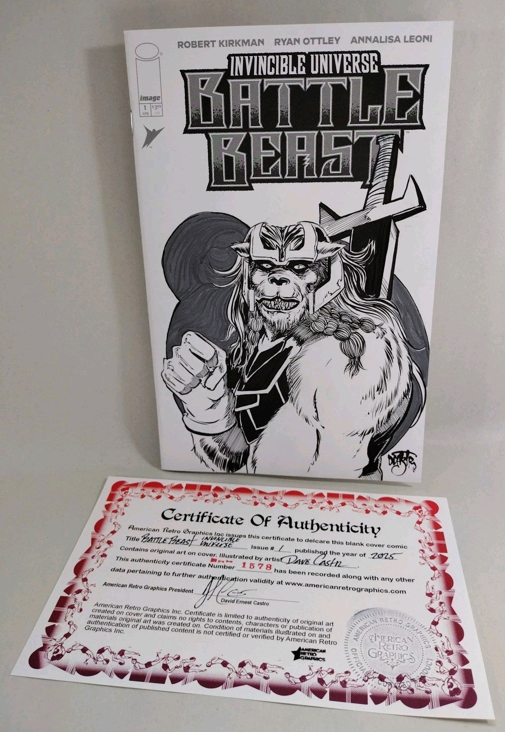 Battle Beast #1 (2025) Image Comic Sketch Variant Cover W Original DCastr Art