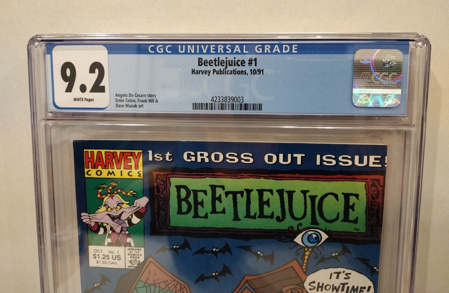 BEETLEJUICE #1 (1991) Harvey Comic 1st Lydia Charles Delia Tim Burton CGC 9.2