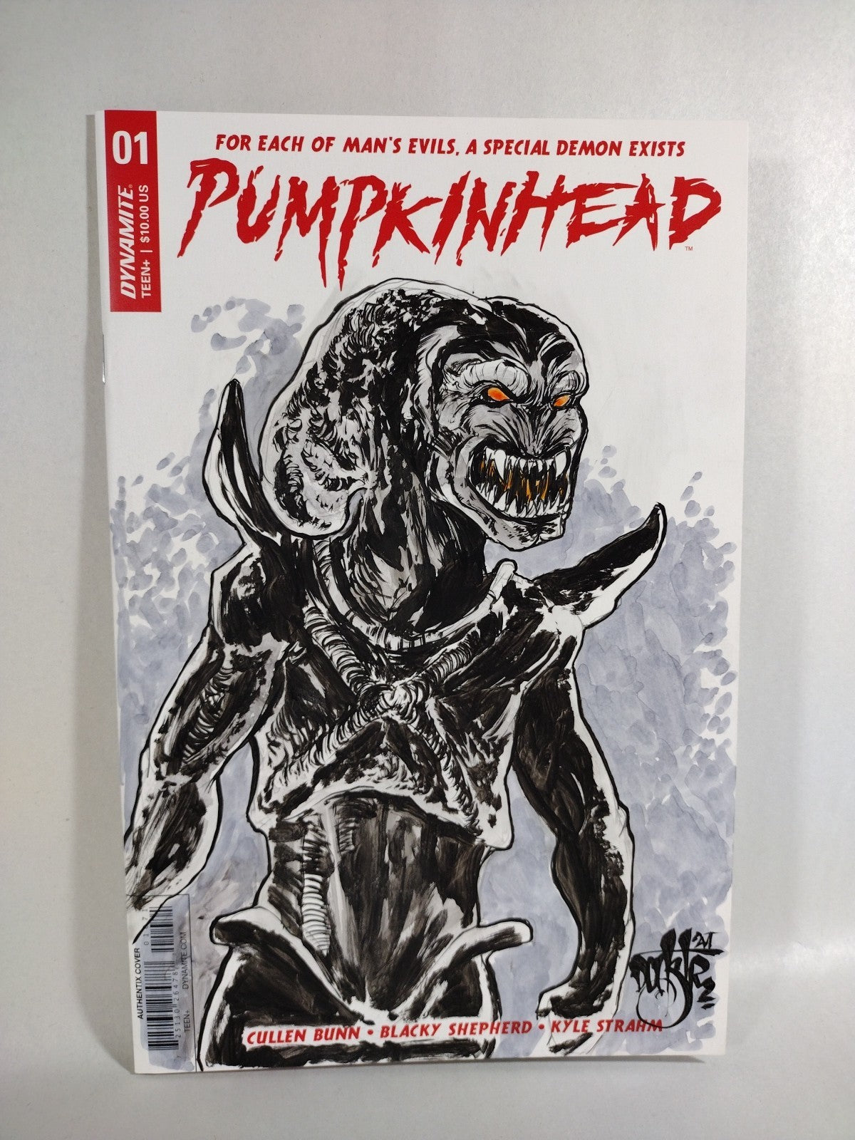 Pumpkinhead #1 (2018) Dynamite Comic Sketch Cover Var W Original Dave Castr Art