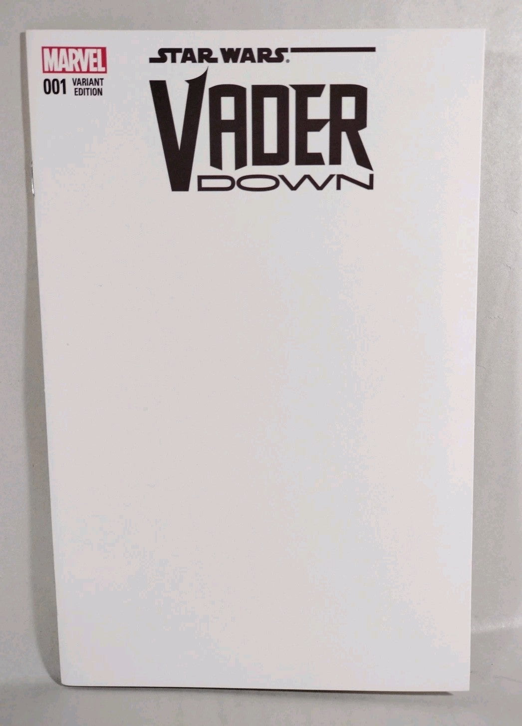 Star Wars Darth Vader Down #1 (2016) Marvel Blank Sketch Variant Comic Cover NM