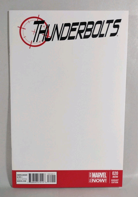 Thunderbolts #20 (2014) Marvel Blank Sketch Variant Cover Comic New NM