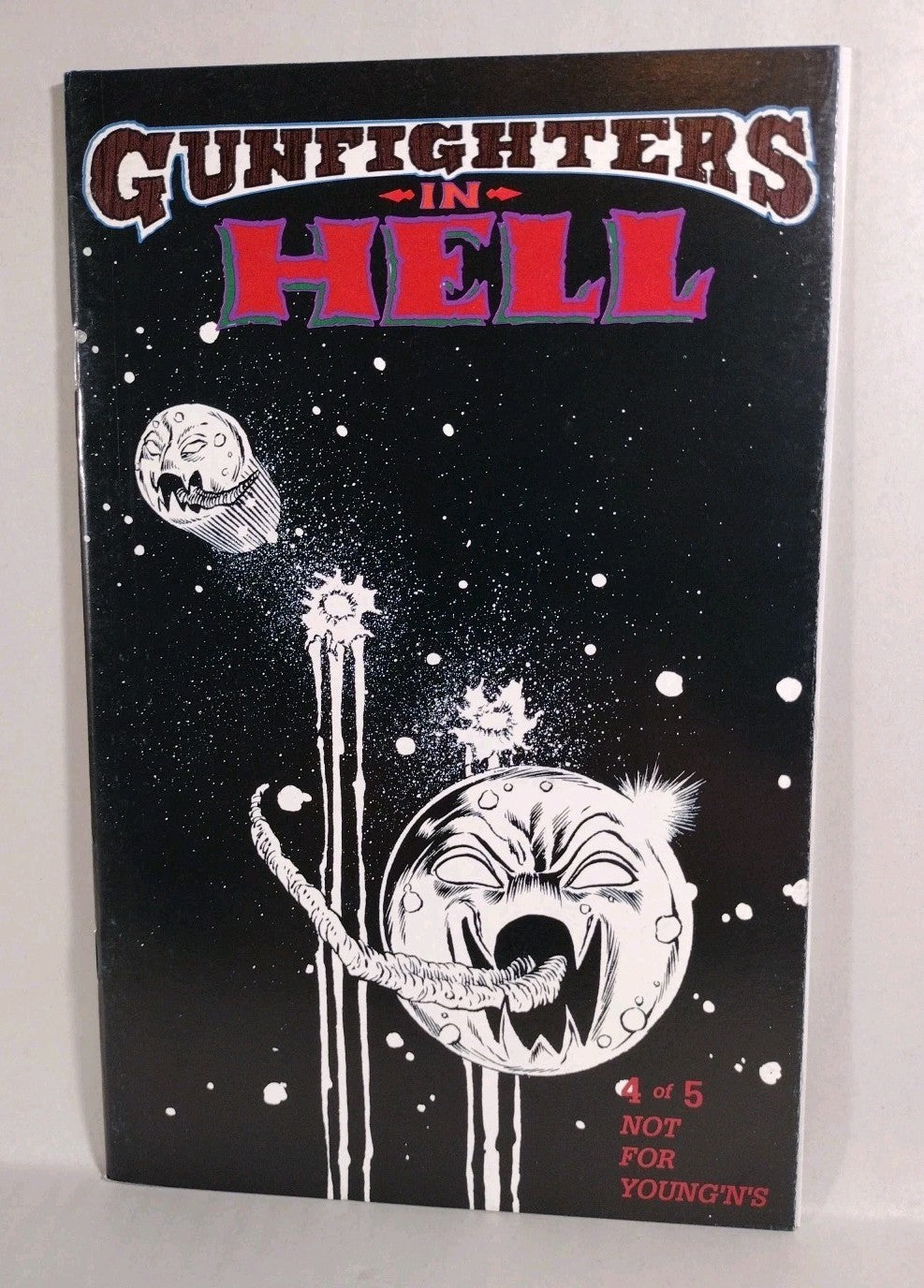 Gunfighters In Hell (1993) Rebel Studios Joe Vigil Comic Lot Set #1 2 4 5