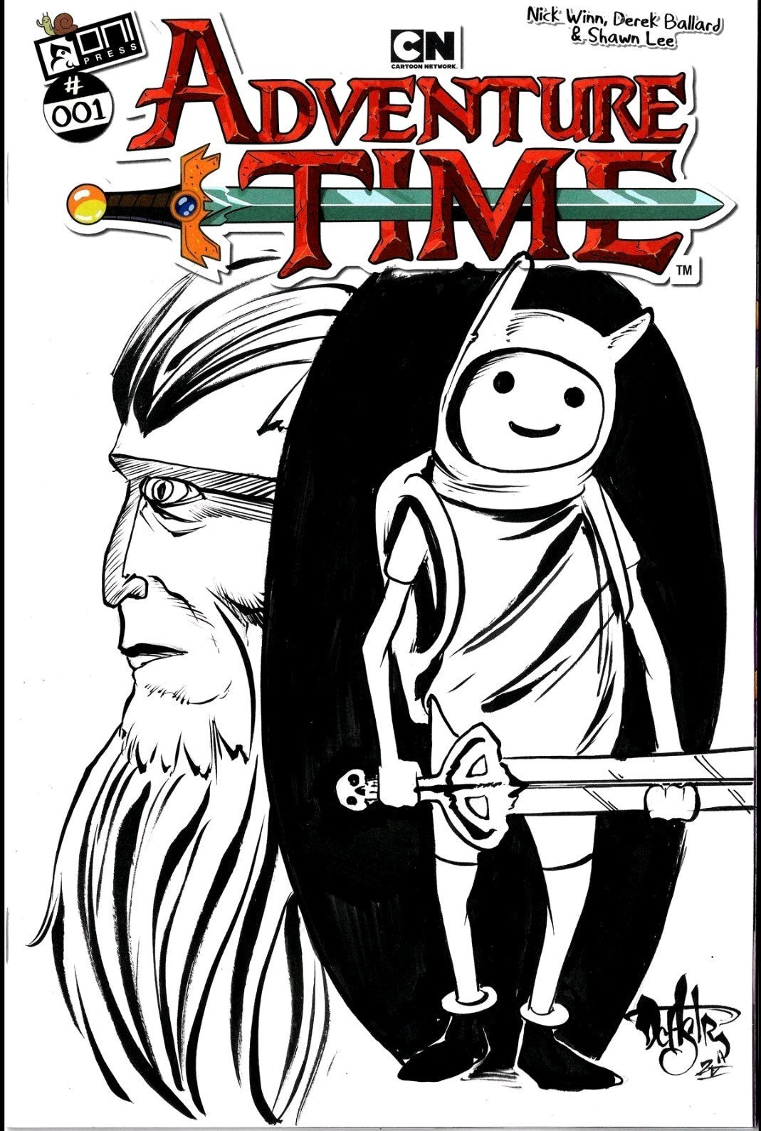 Adventure Time #1 (2025) Oni Press Sketch Cover Comic W Original Dave Castr Art