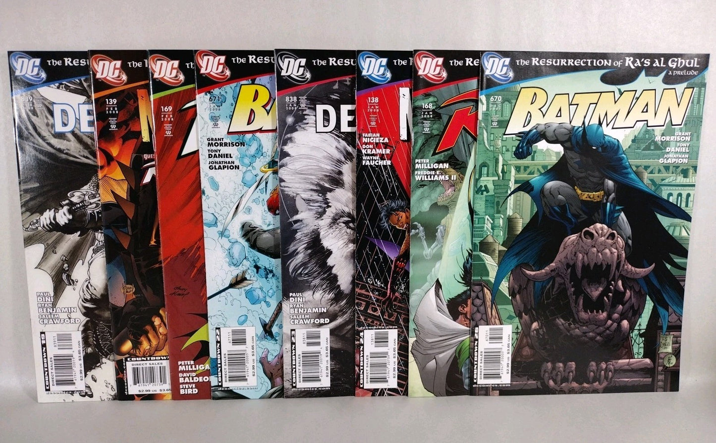 RESURRECTION OF RA'S AL GHUL (2007) Complete DC Comic Set Pt 1-7 Plus Prelude NM