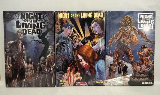 Night Of The Living Dead (2010) Avatar Press HC Lot Set Vol 1 Signed Ed 2 3 New