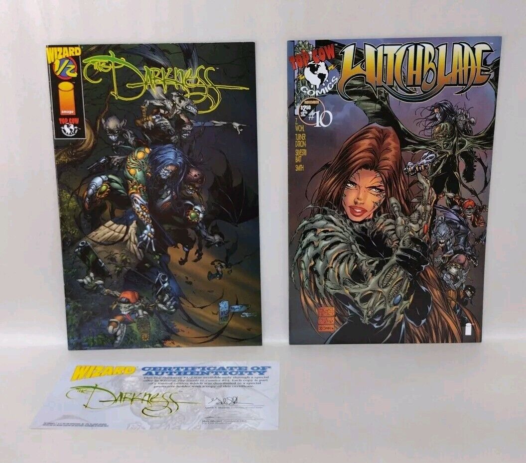 Darkness (1996) Image Comic Lot Set #1-14 Wizard 1/2 #0/Witchblade #10 1st App