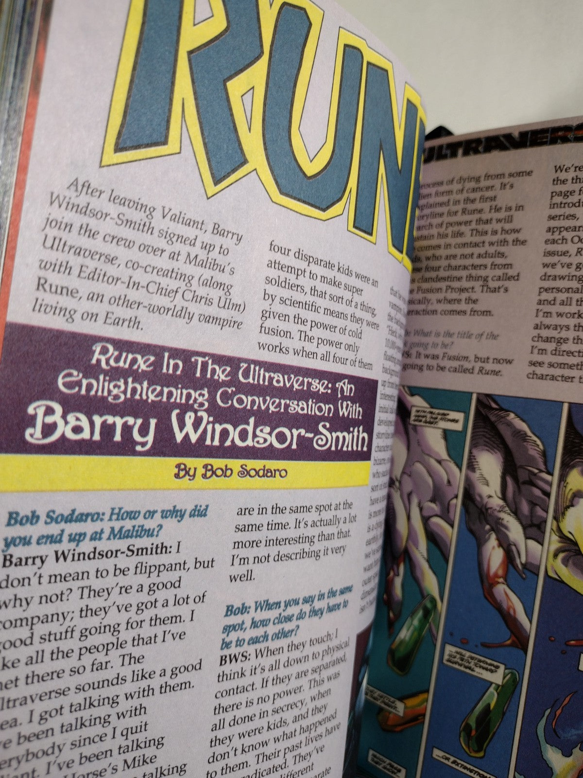 Barry Windsor-Smith's Rune (1994) Complete Malibu Comic Custom Bound Omnibus HC