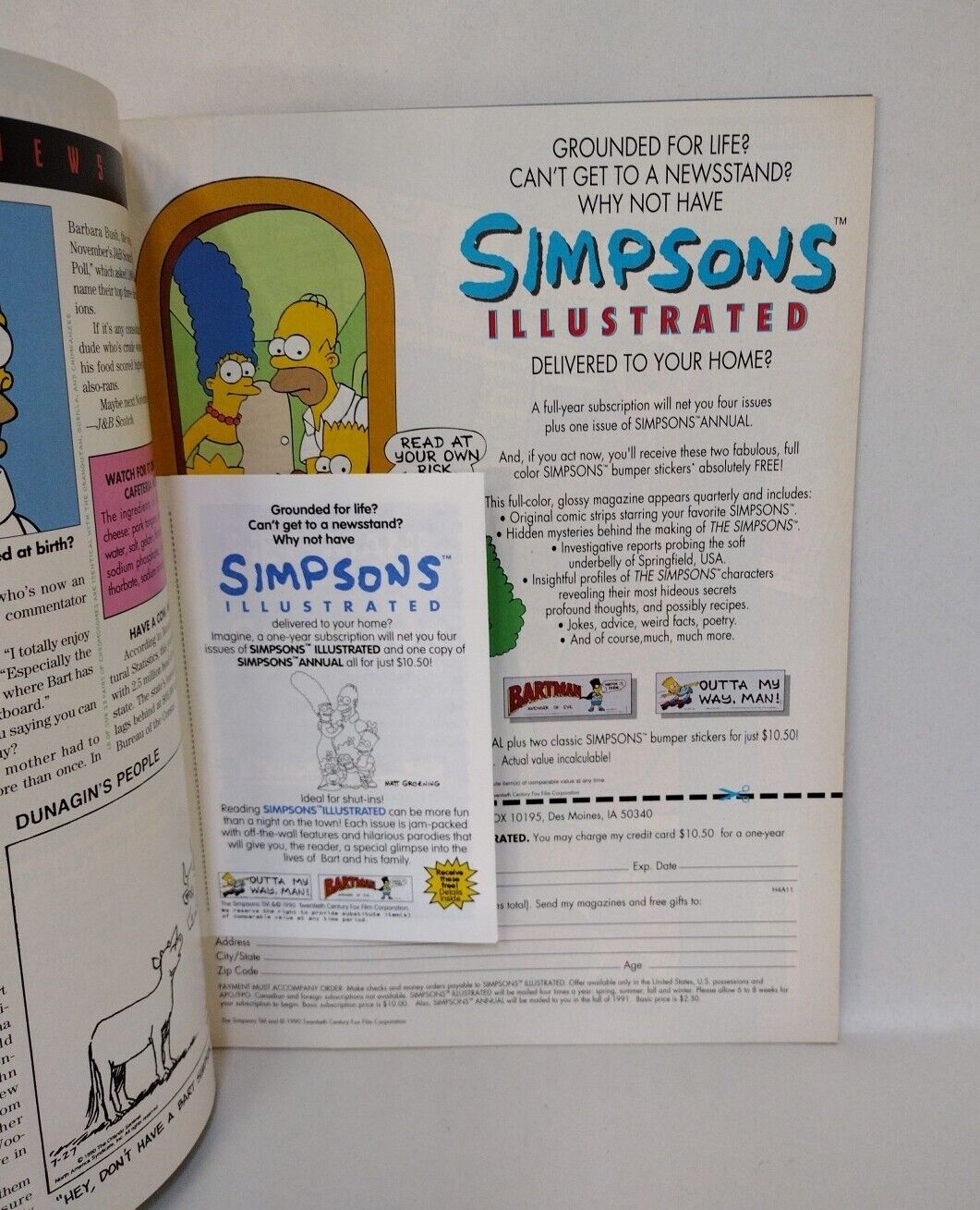 Simpsons Illustrated Magazine #1 (1991) Welsh Publishing Complete