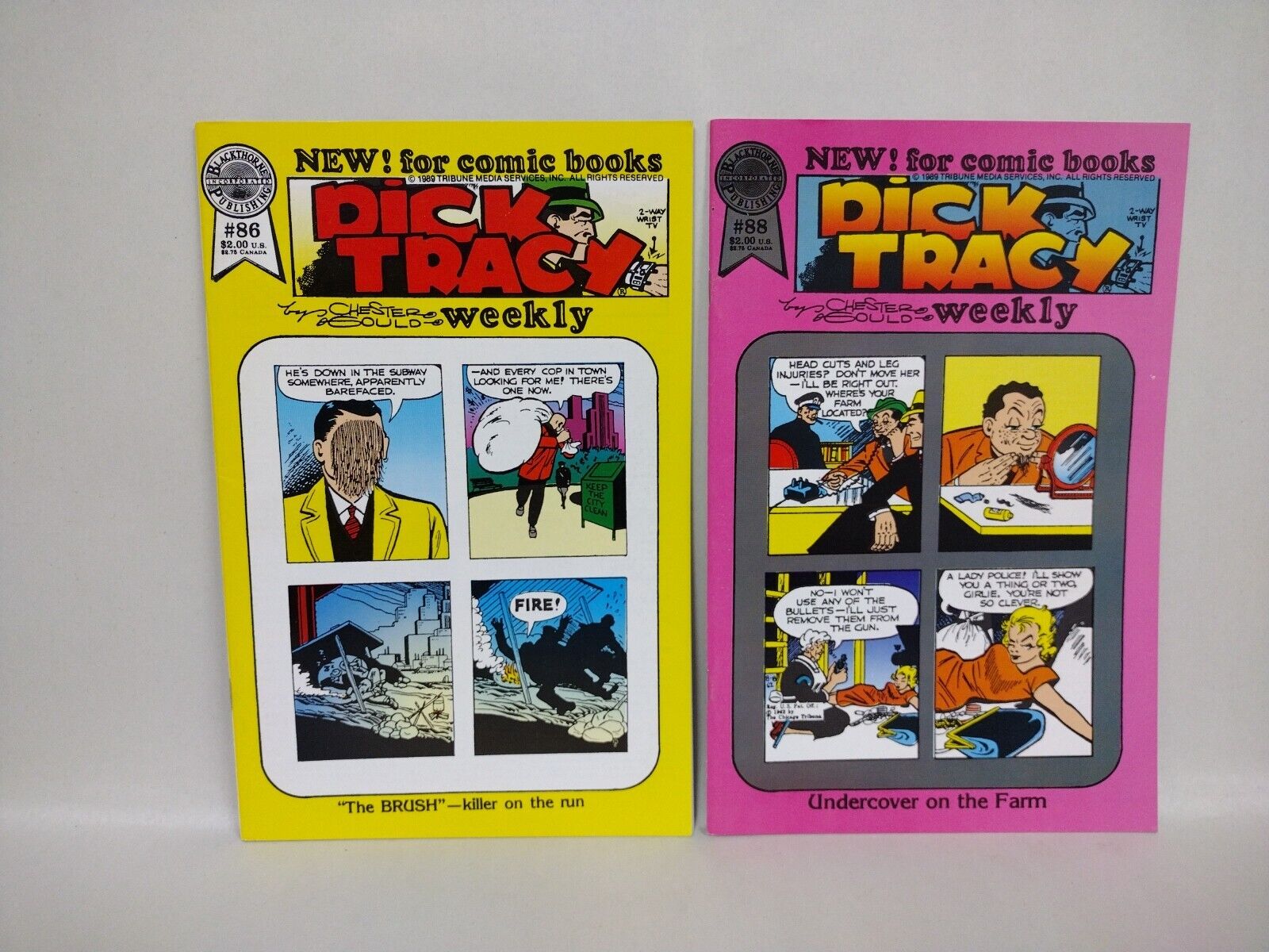 Dick Tracy Weekly (1989) Blackthorne Comic Lot Set 75-82 84-86 88 89 Chest Gould