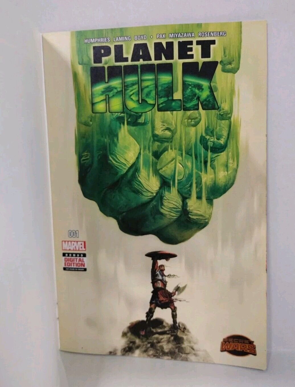 Planet Hulk 1 (2015) Marvel Sketch Cover Variant Comic W Original JAG Art W COA