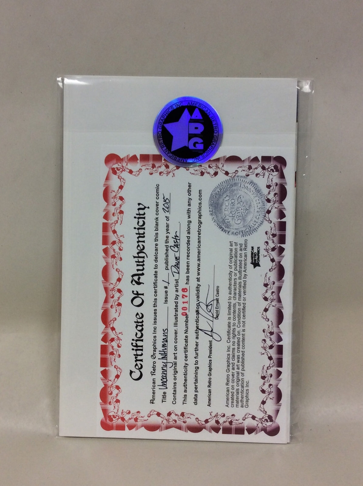 Uncanny Inhumans #1 (2015) Marvel Sketch Cover Var Comic W Original Art DCastr