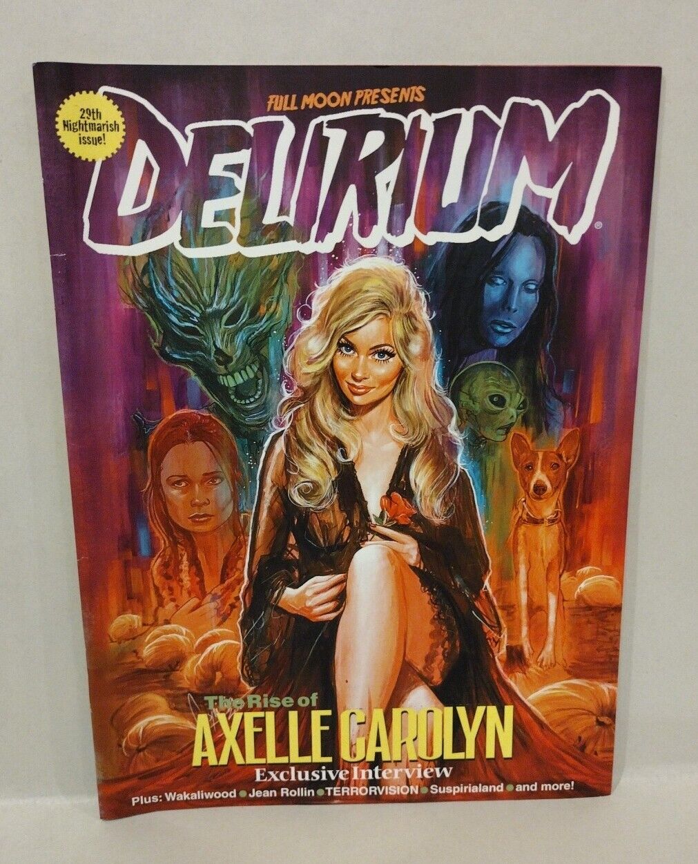 Delirium #29 (2021) Full Moon Horror Movie Magazine Axelle Carolyn Exclusive 