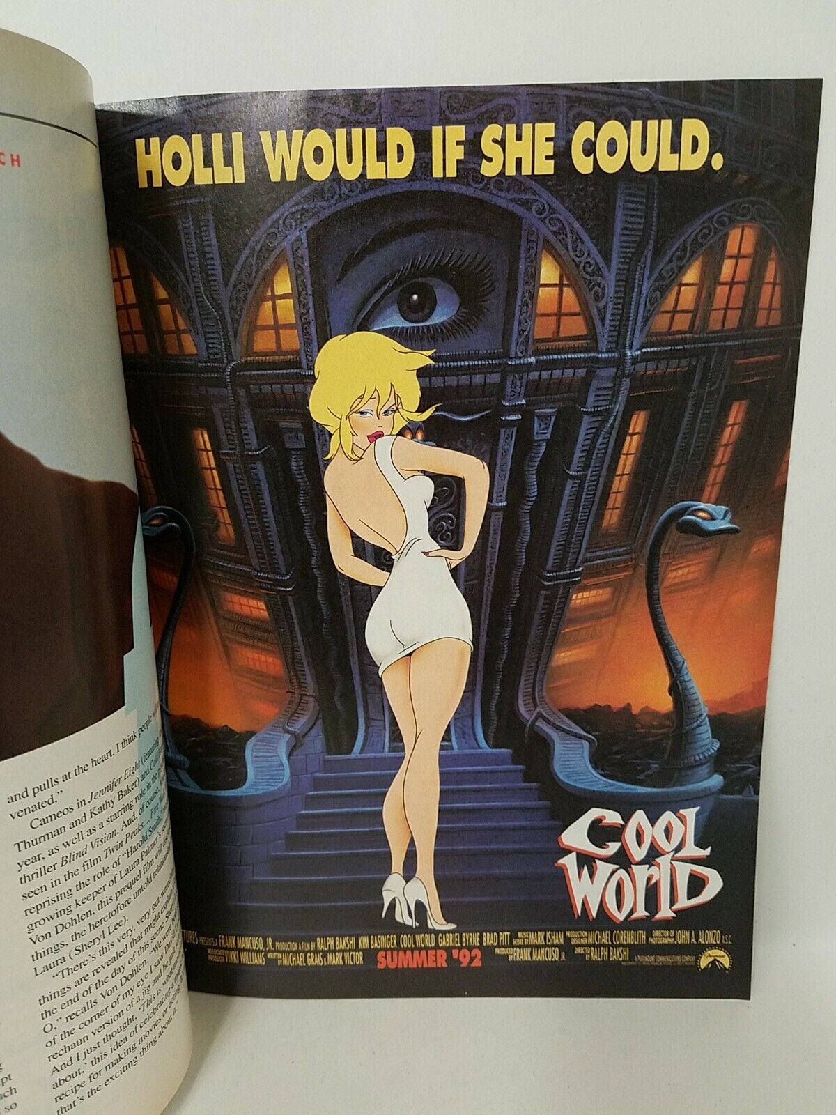 Movies USA Magazine (1992) May Harrison Ford Cvr Cool World Alien 3 UA Giveaway 