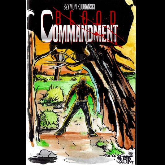 Blood Commandment 1 (2023) Image Comic Cover Sketch Variant Comic W Original Art