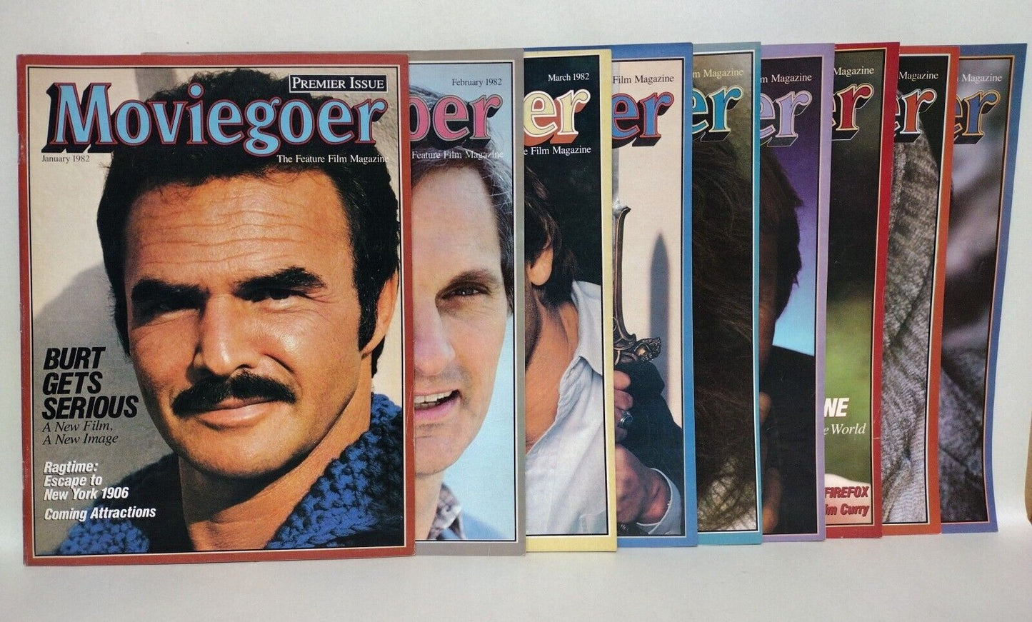 Moviegoer Feature Film Magazine Vol 1 1982 Lot Of 9 Arnold Schwarzenegger Conan